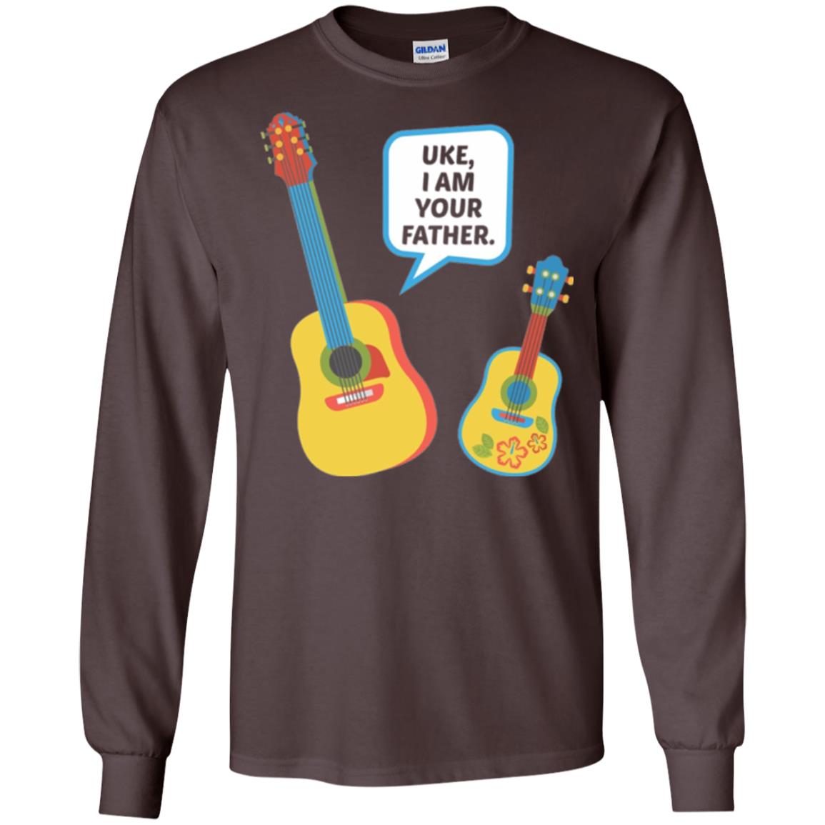 Ukulele Lovers T-shirt Uke I Am Your Father Dark Chocolate