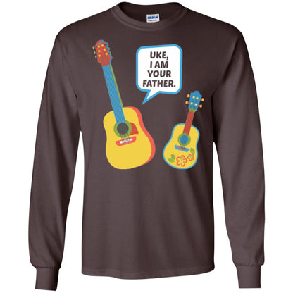 Ukulele Lovers T-shirt Uke I Am Your Father Dark Chocolate