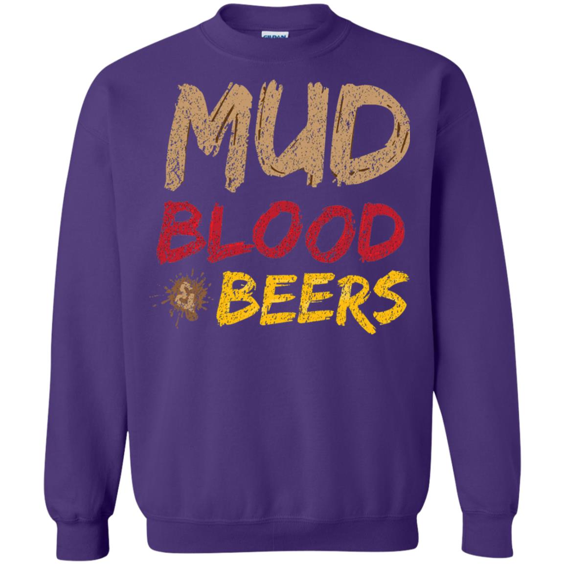 Mud Blood Beers Awesome Team T-shirt Purple