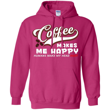 Coffee Makes Me Happy Coffee Lover T-shirt Heliconia
