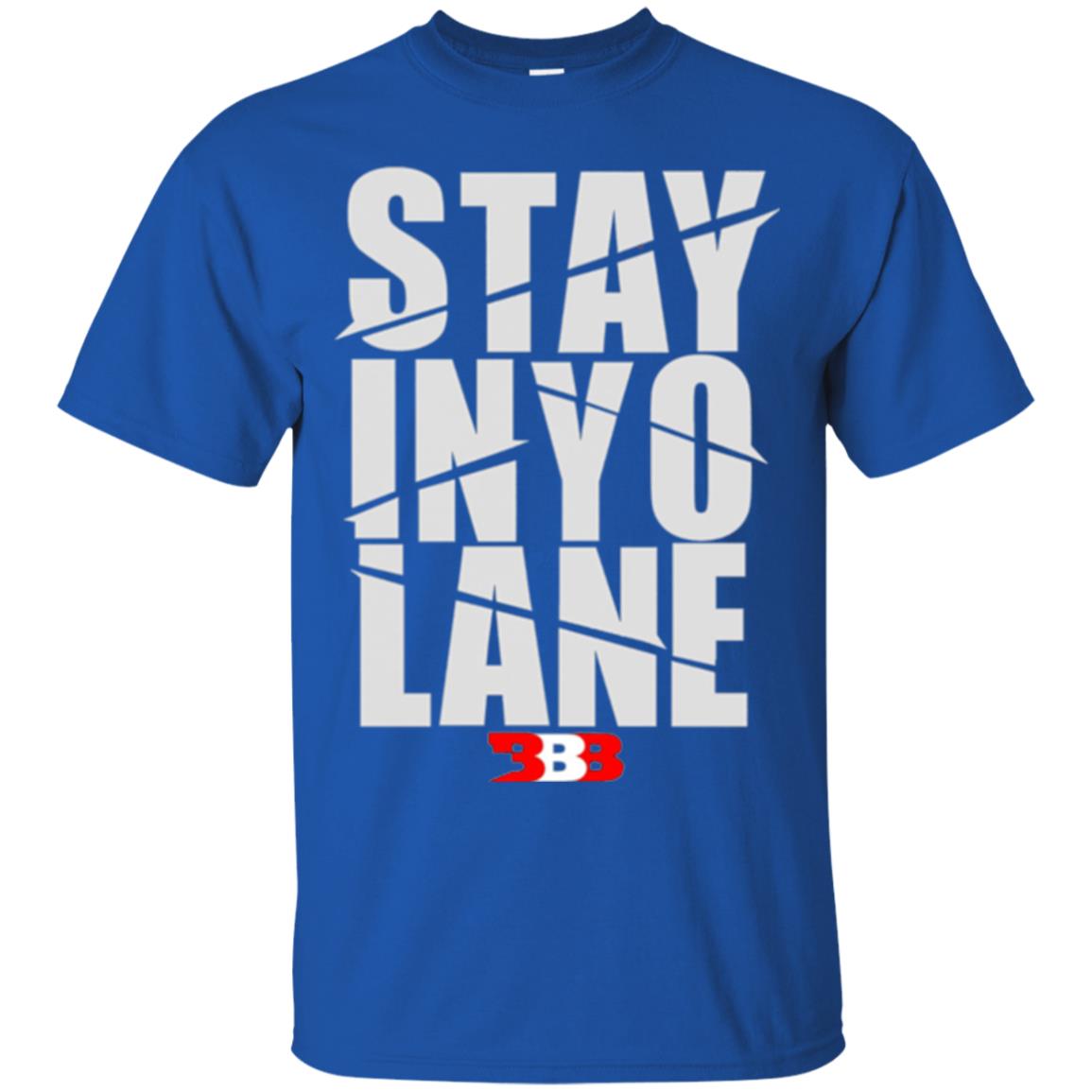Stay In Yo Lane T-shirt Royal