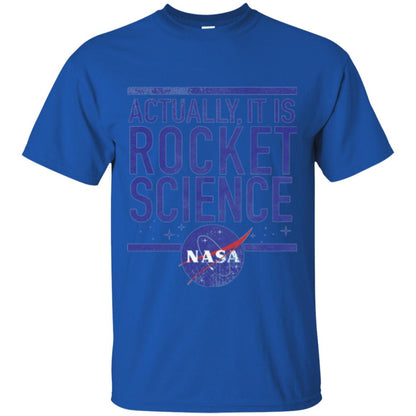 Science T-shirt Actually It Is Rocket Science Graphic Royal