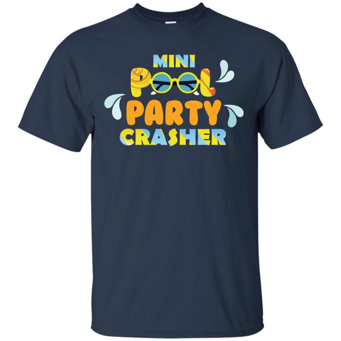 Mini Pool Party Crasher Summer Vacation T-shirt Navy