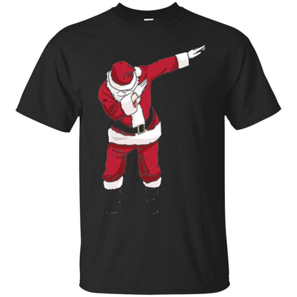 Christmas T-shirt Dabbing Santa Black