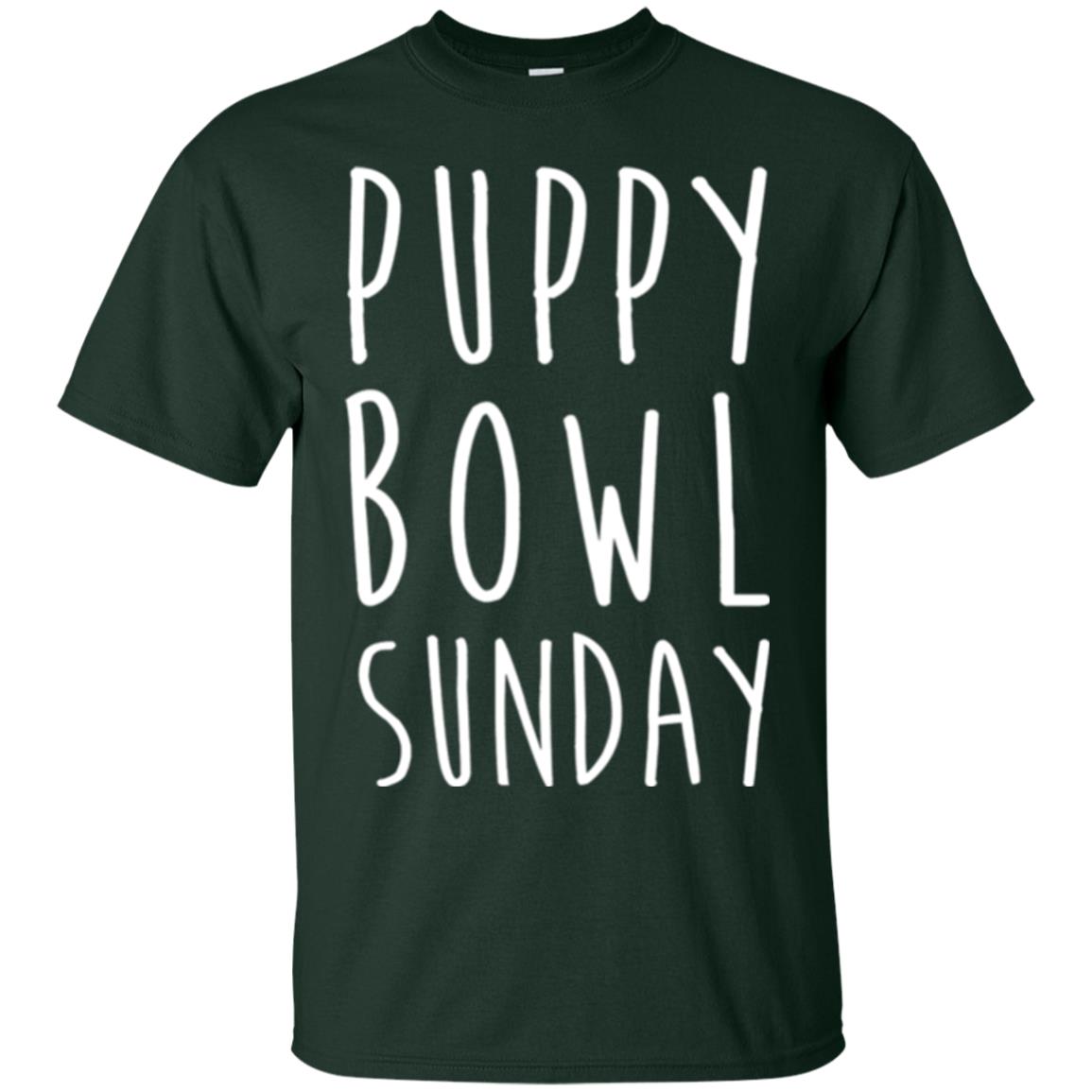 Football Dog Lover T-shirt Puppy Bowl Sunday T-shirt Forest Green