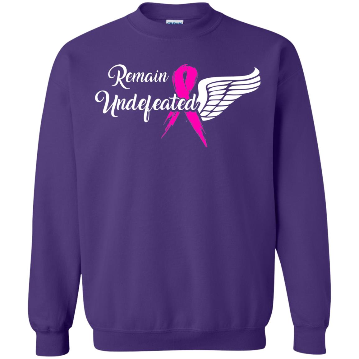 Breast Cancer T-shirt Remain Undefeated Purple