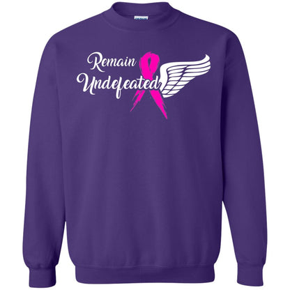 Breast Cancer T-shirt Remain Undefeated Purple