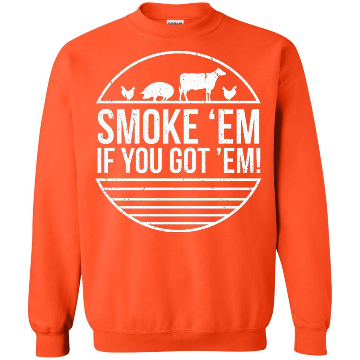 Bbq T-shirt Smoke 'em If You Got 'em Orange