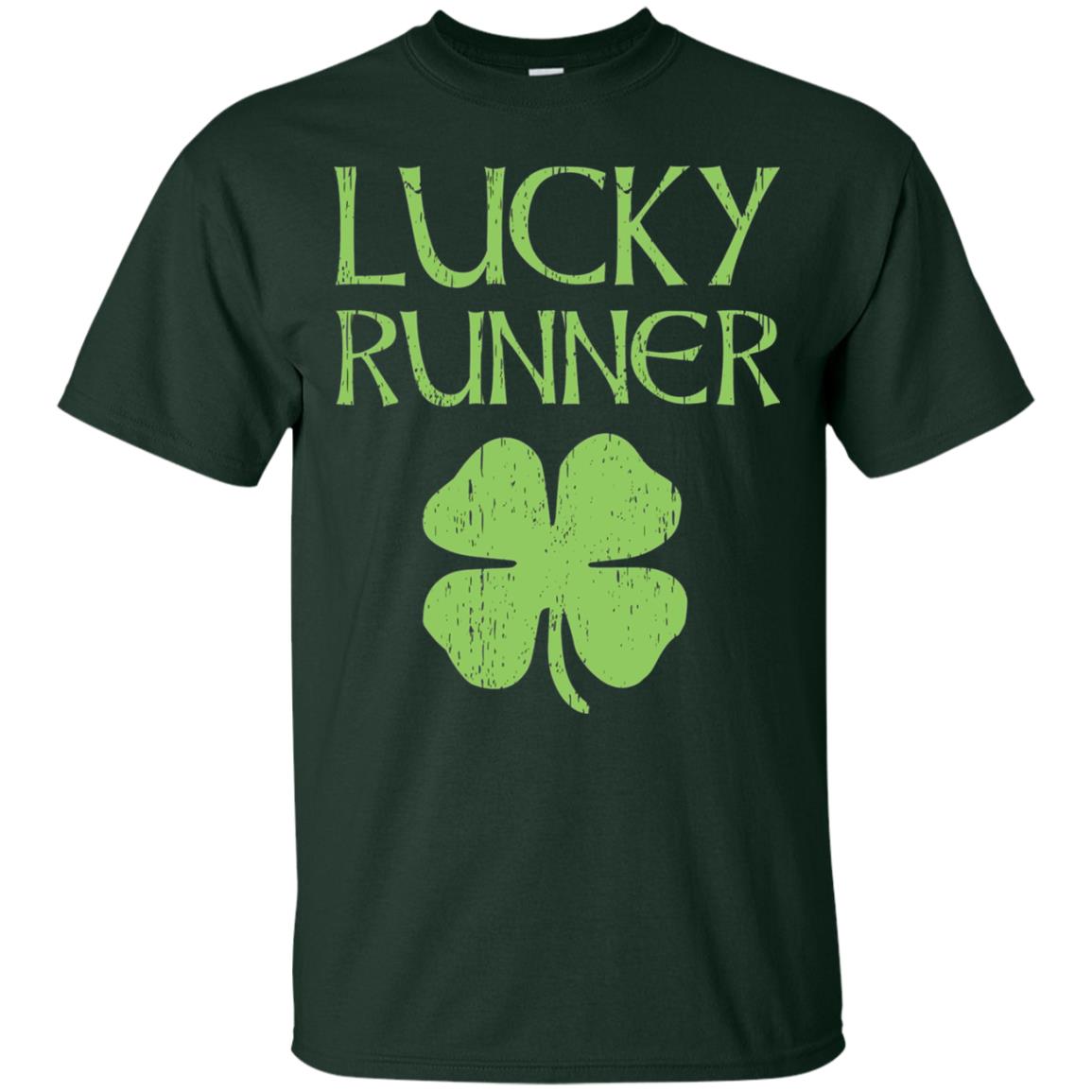 Irish Running Lucky Runners St. Patrick_s Day T-shirt Forest