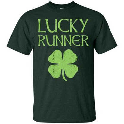 Irish Running Lucky Runners St. Patrick_s Day T-shirt Forest