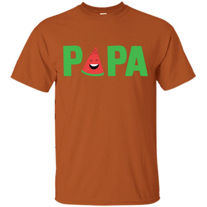 Papa Watermelon Funny Summer Melon Fruit Shirt For Mens Texas Orange