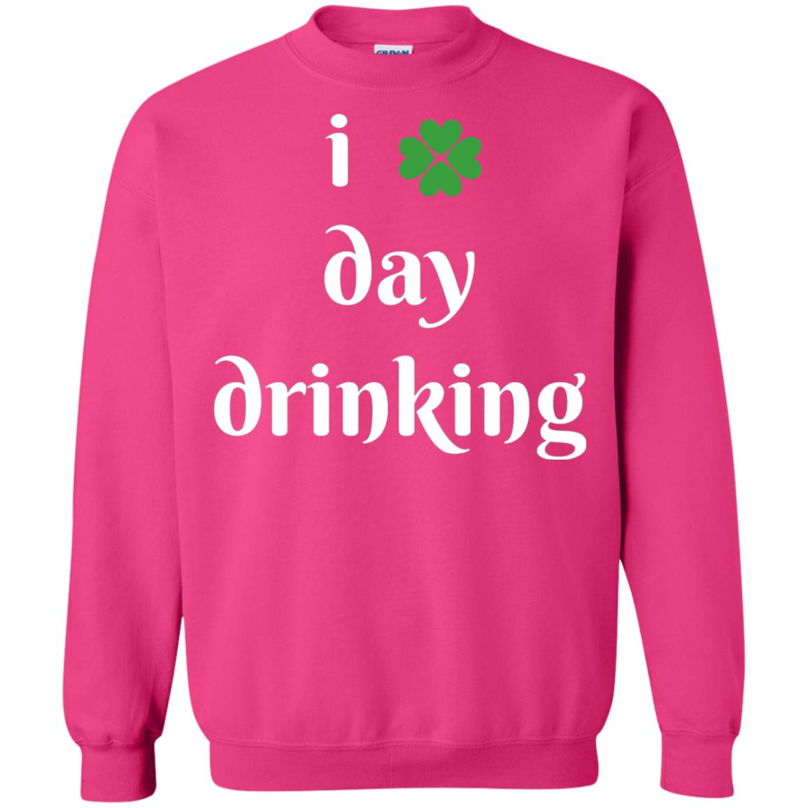 I Day Drinking Funny St Patricks Day T-shirt Heliconia