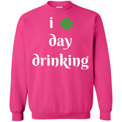 I Day Drinking Funny St Patricks Day T-shirt Heliconia