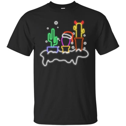 Cactus Merry X-mas Gift Shirt Black