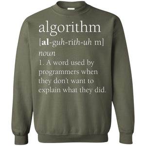 Funny Computer Programmer Algorithm Definition Gift T-shirt