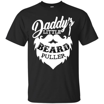 Daddy's Little Beard Puller Kid Shirt Black