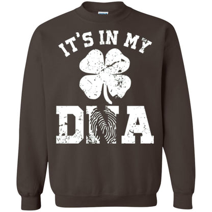 Shamrocks It's In My Dna St. Patrick's Day T-shirt Dark Chocolate