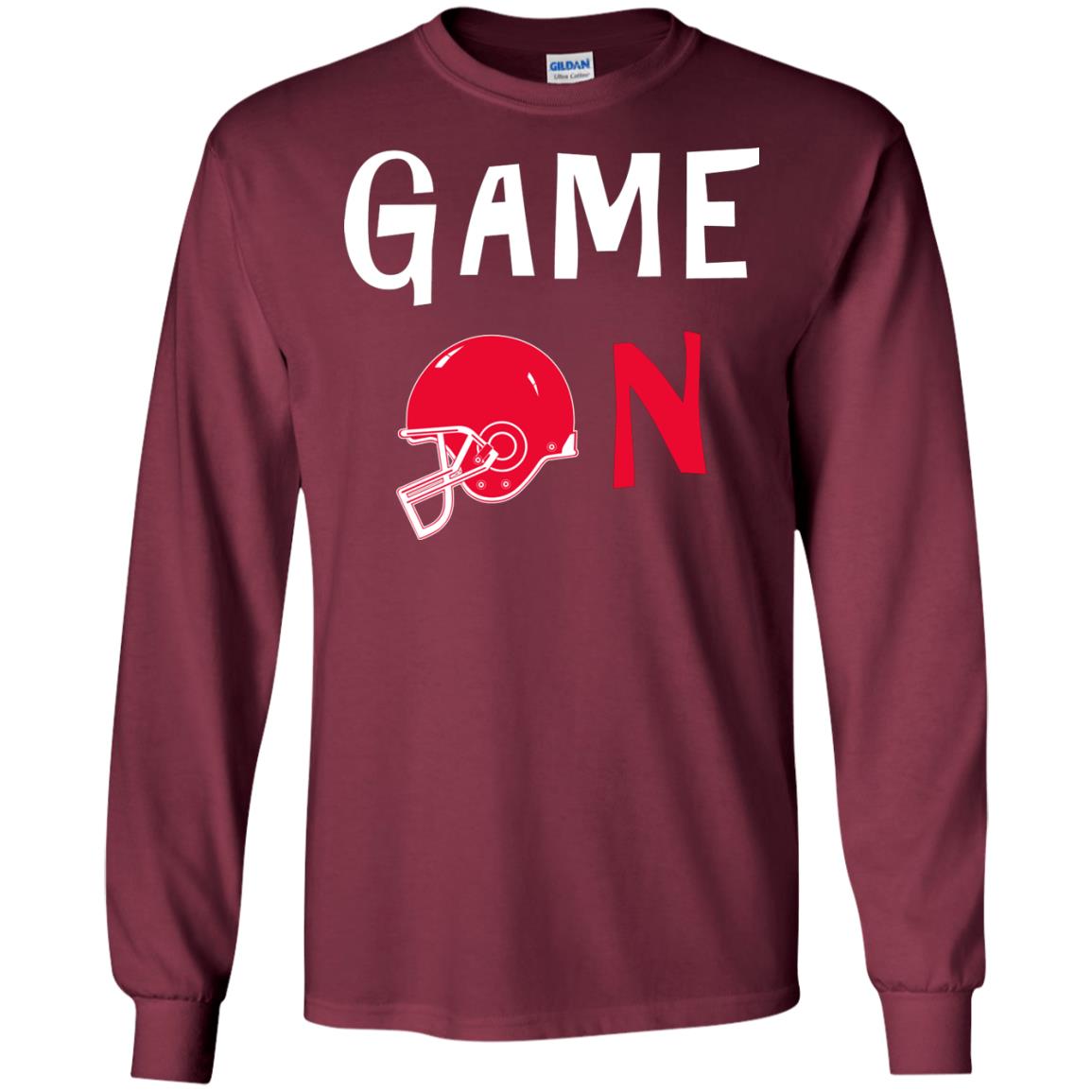 Football Lover T-shirt Game On Maroon