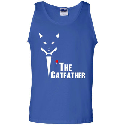 Cat Dad Lover T-shirt The Catfather T-shirt Royal