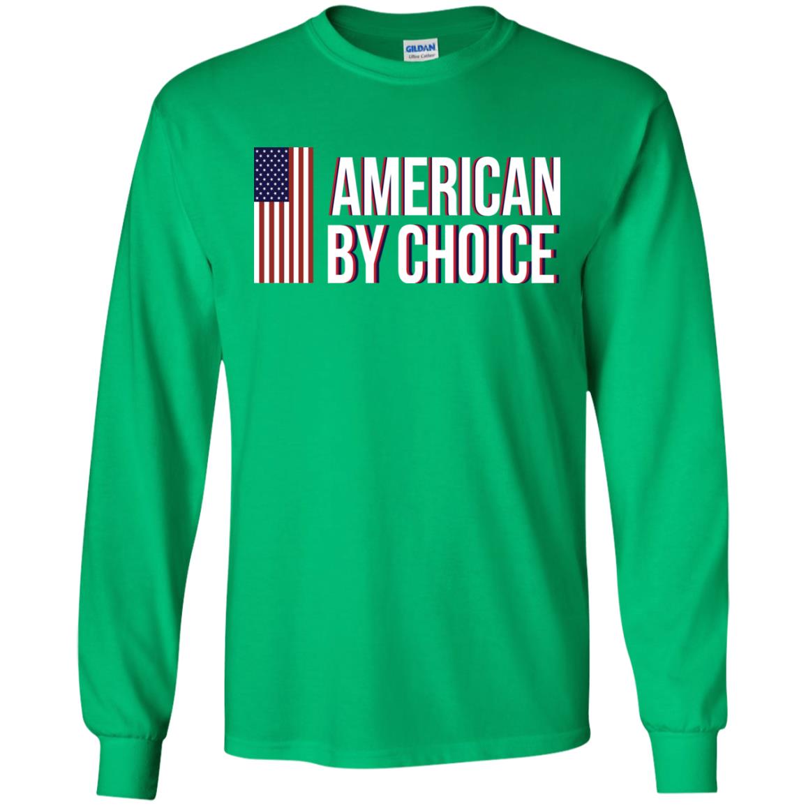 Flag Of American By Choice T-shirt Irish Green