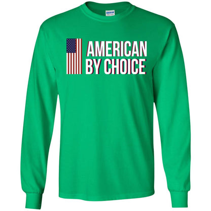 Flag Of American By Choice T-shirt Irish Green