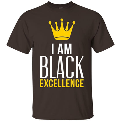 Black Excellence T-shirt Melanin Poppin_ Queen King Dark Chocolate