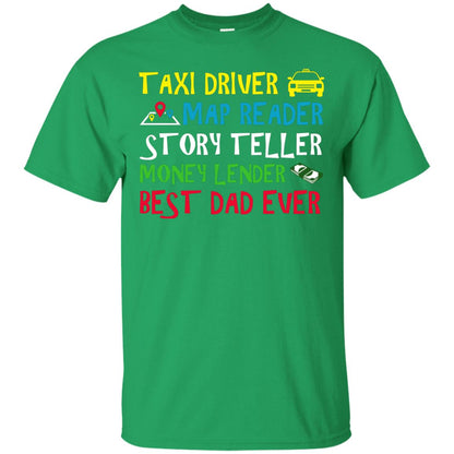 Story Teller Money Lender Best Dad Ever Daddy T-shirt Irish Green