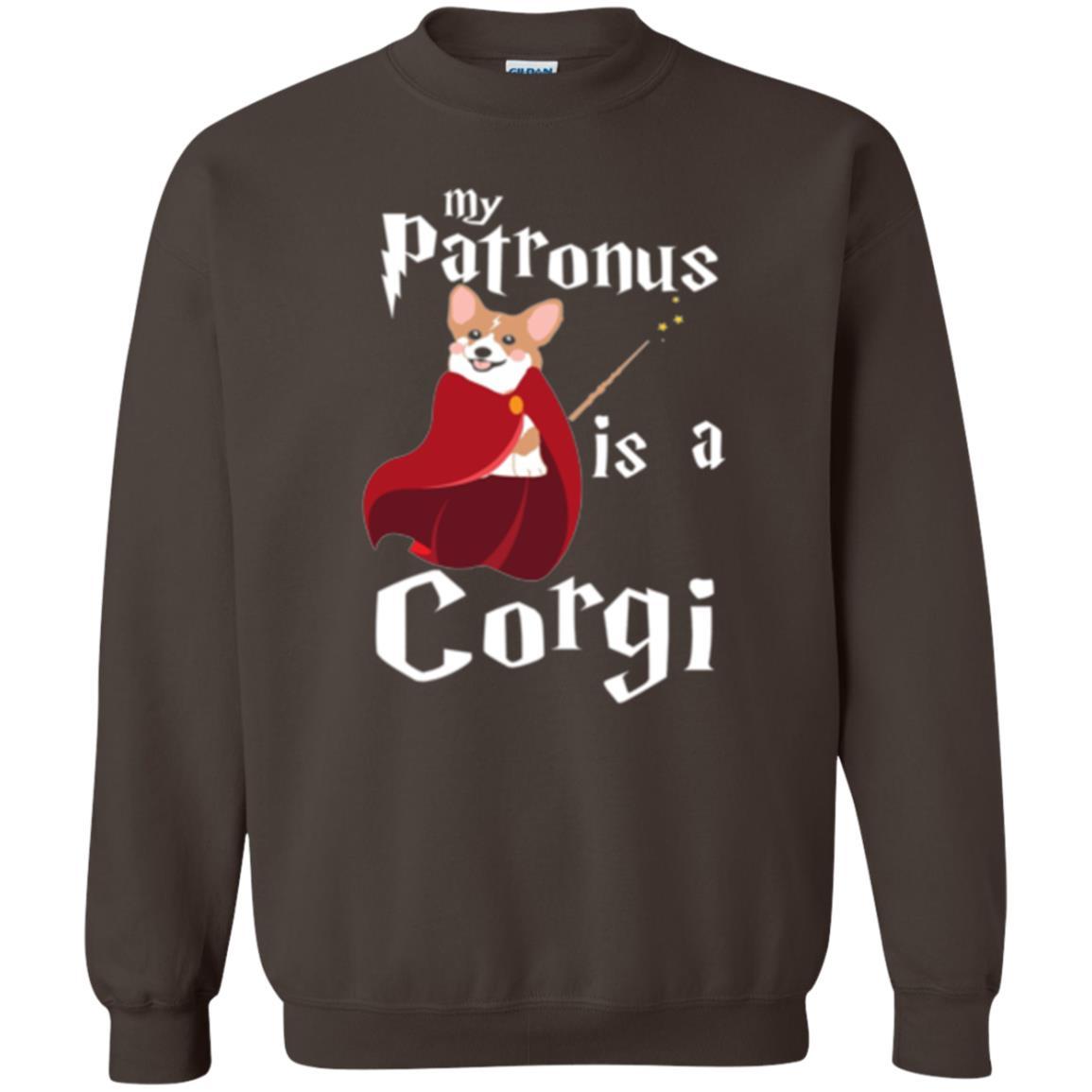 Dog Lover T-shirt My Patronus Is A Corgi T-shirt Dark Chocolate