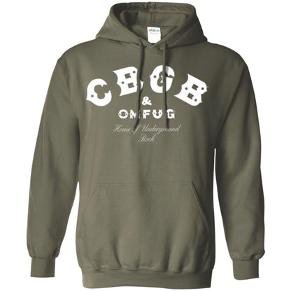 Music T-shirt Cbgb And Omfug Home Of Underground Rock Military Green