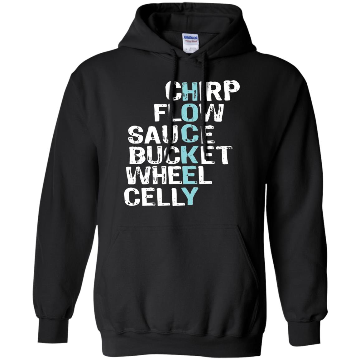 Eat Sleep Hockey Flow Celly Sauce Bucket Flow Wheel Shirt Black
