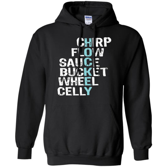 Eat Sleep Hockey Flow Celly Sauce Bucket Flow Wheel Shirt Black