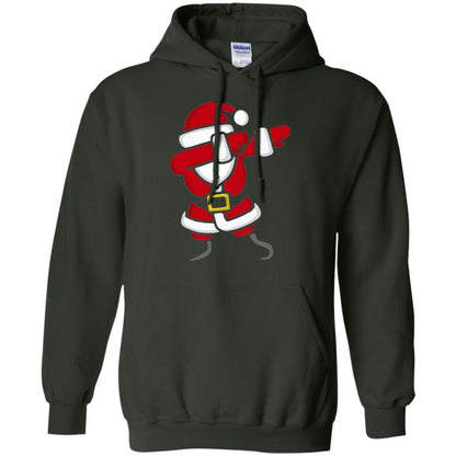 Christmas T-shirt Dabbing Santa Claus Forest Green
