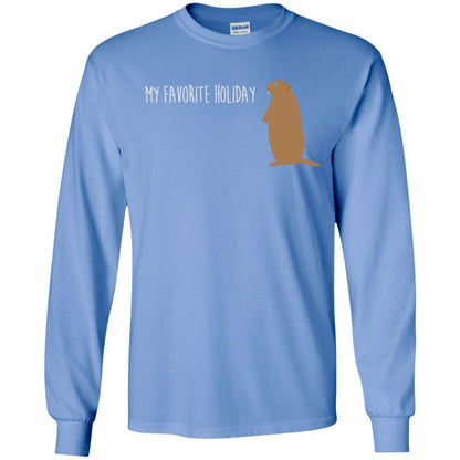 Groundhog Day T-shirt My Favorite Holiday T-shirt Carolina Blue
