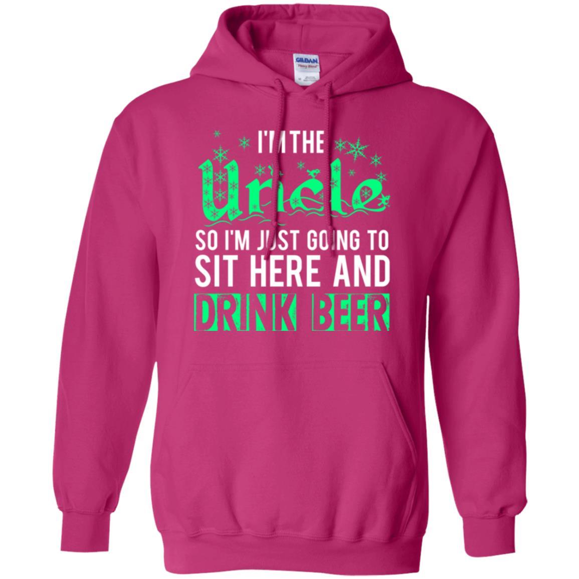 Uncle T-shirt I_m Just Going To Sit Here And Drink Beer Heliconia