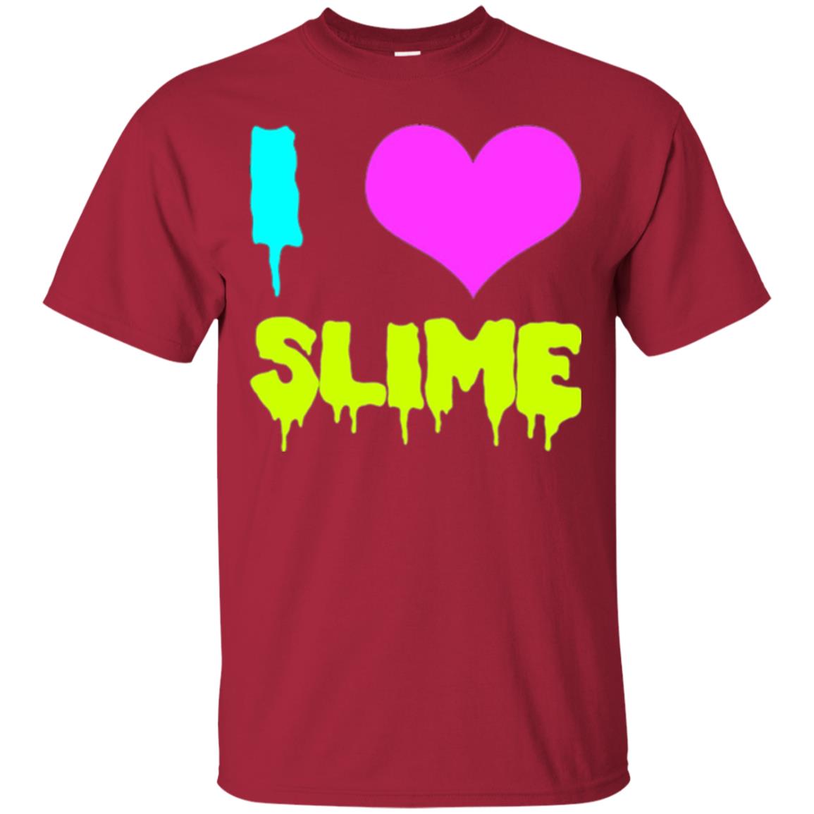 I Love Slime T-shirt Cardinal
