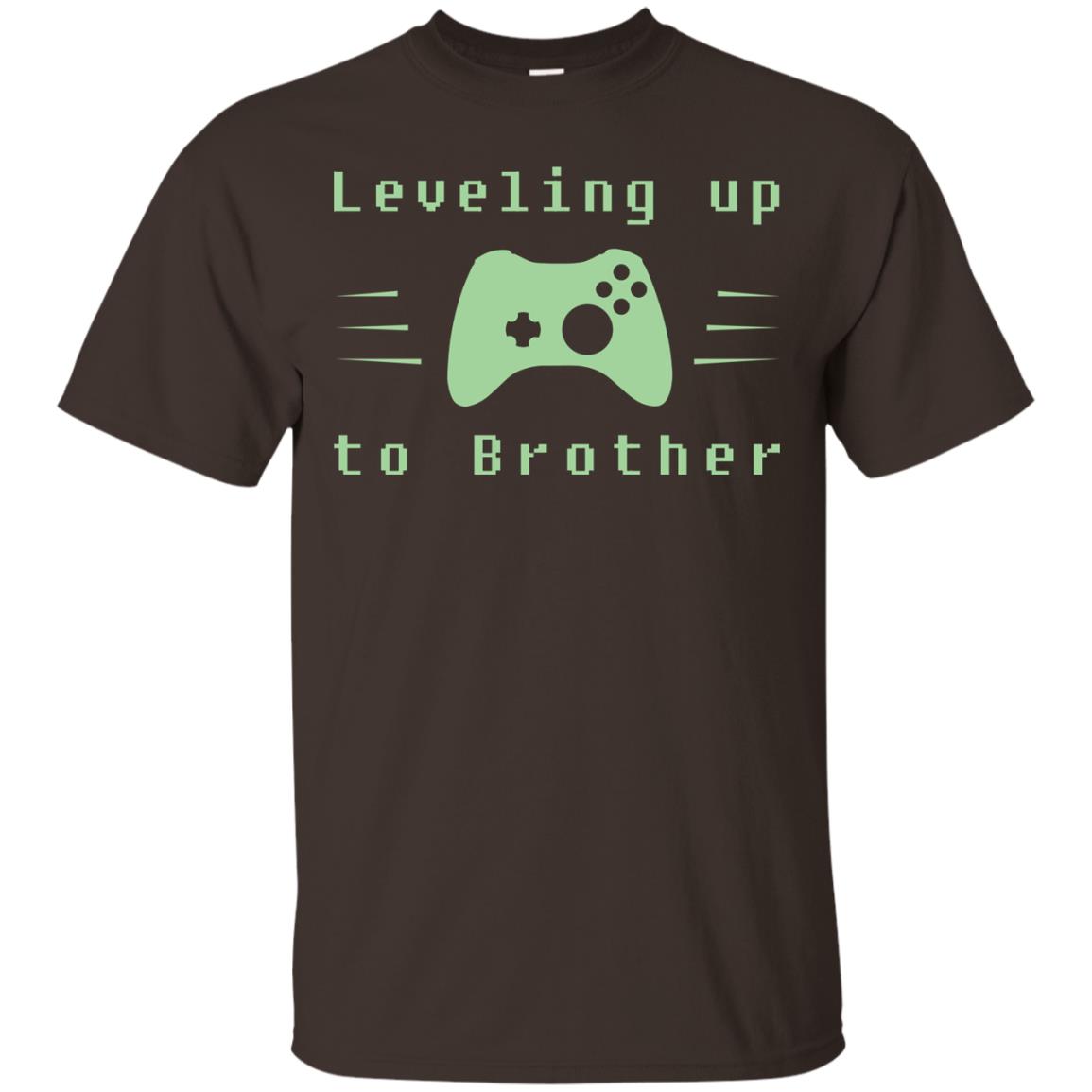 Rata-leveling Up To Brother Gaming Family Shirt Dark Chocolate