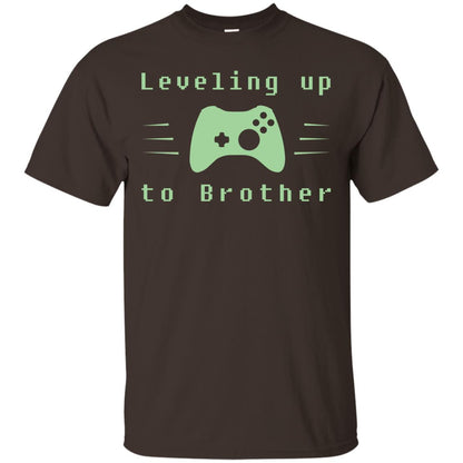 Rata-leveling Up To Brother Gaming Family Shirt Dark Chocolate