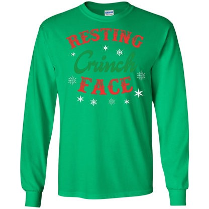 Christmas T-Shirt Resting Grinch Face Irish Green