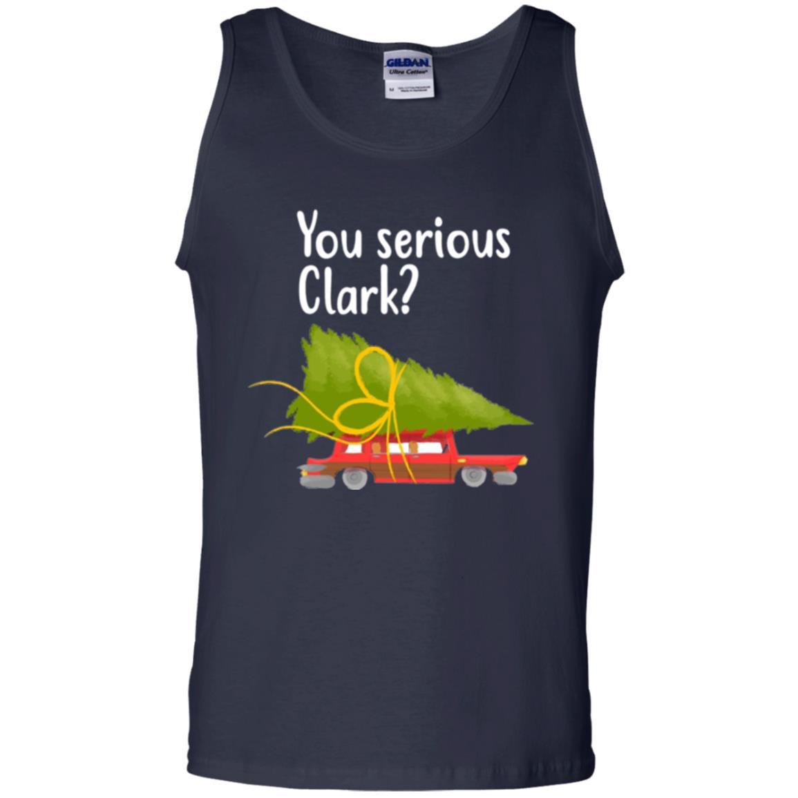 Christmas T-shirt You Serious Clark Griswold Navy
