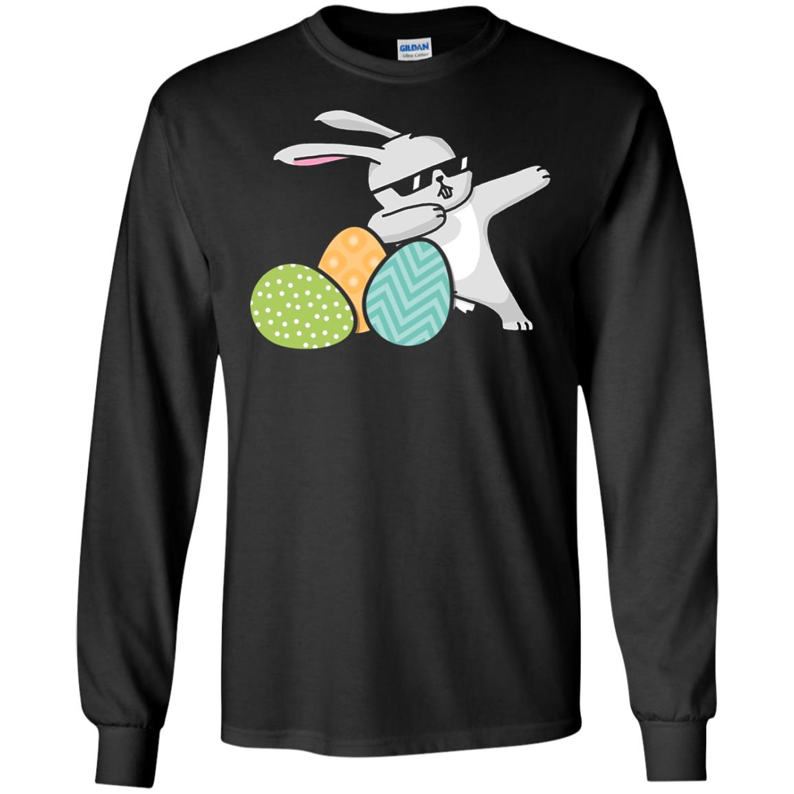 Easter Bunny Dabbing Gift Shirt For Dabbing Lover Black