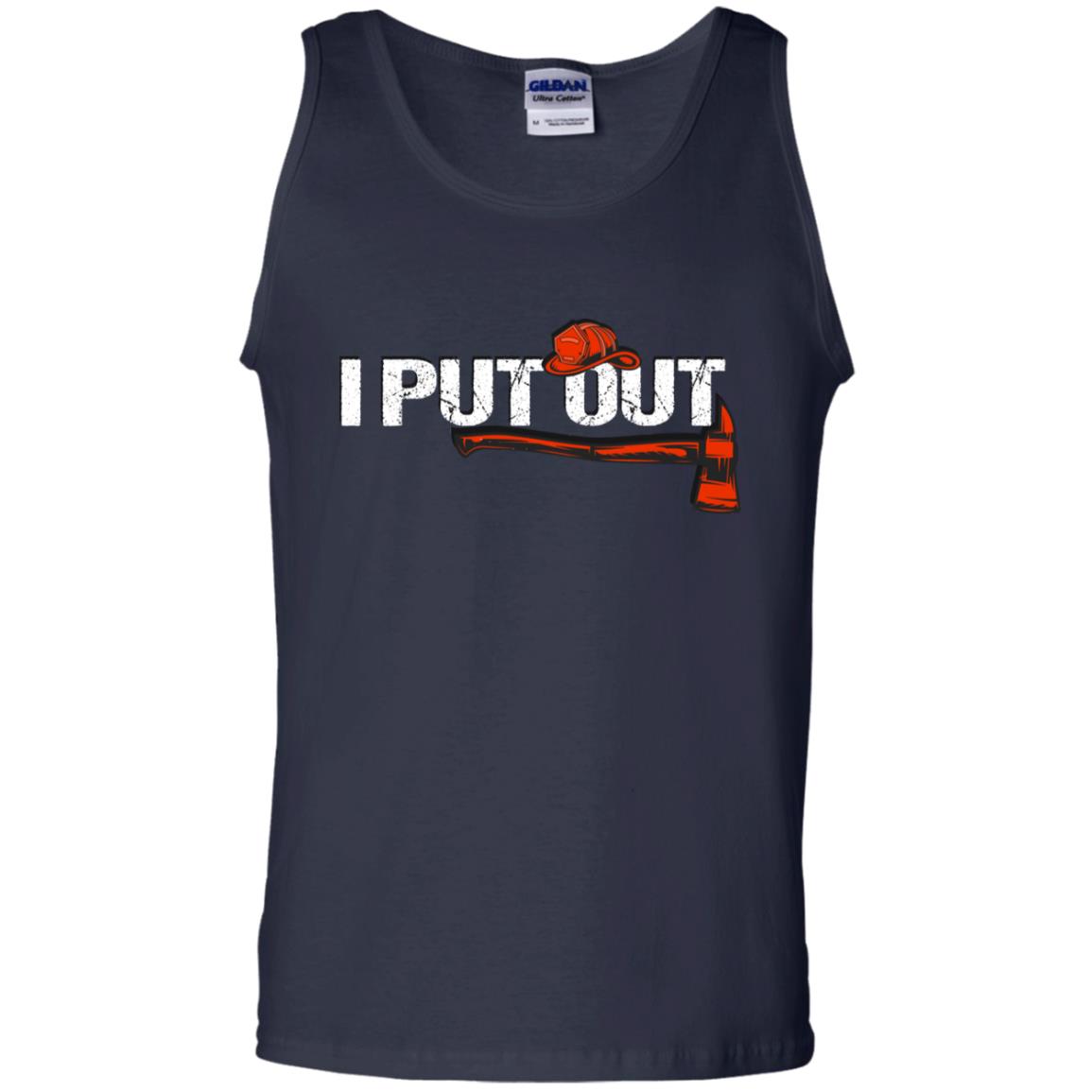 I Put Out Firefighter Gift Shirt For Mens Navy