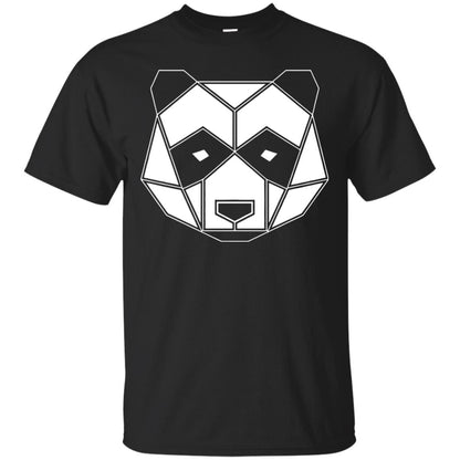 Polygon Geometric Panda Shirt Black