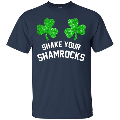 Shake Your Shamrocks St. Patrick_s Day T-shirt Navy