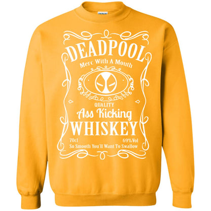 Deadpool Merc With A Mouth Quality Kiching Whiskey So Smooth You Will Want To Swallow Gold