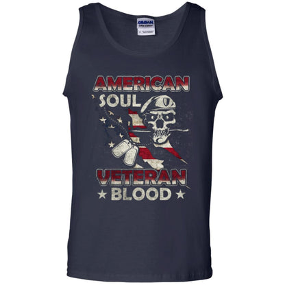 American Soul Veteran Blood Shirt Navy