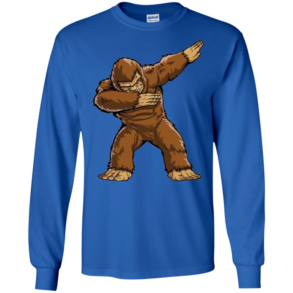 Monkey T-shirt Bigfoot Sasquatch Dabbing Royal