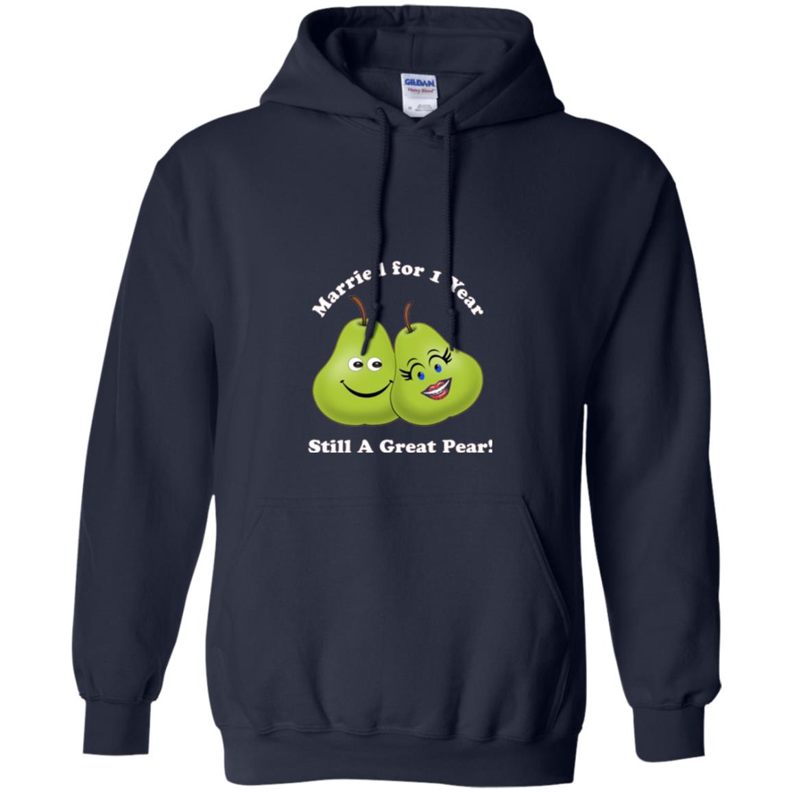 Married For 1 Year Still A Great Pear 1st Anniversary T-shirt Navy
