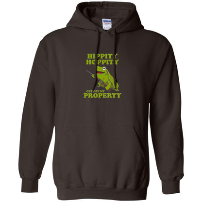 Frog Lover T-shirt Hippity Hoppity Get Off My Property Dark Chocolate