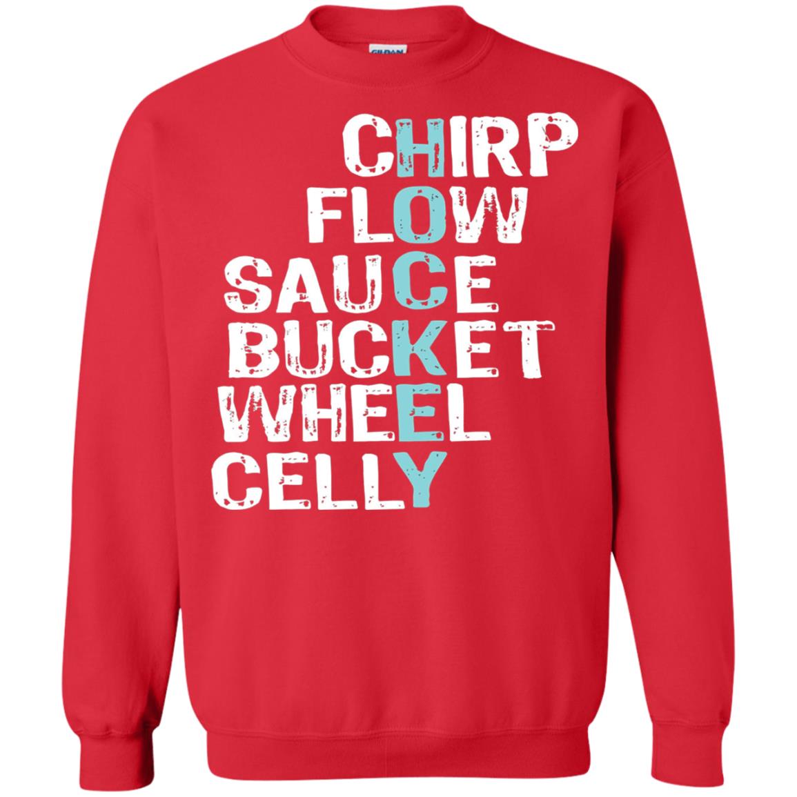 Eat Sleep Hockey Flow Celly Sauce Bucket Flow Wheel Shirt Red