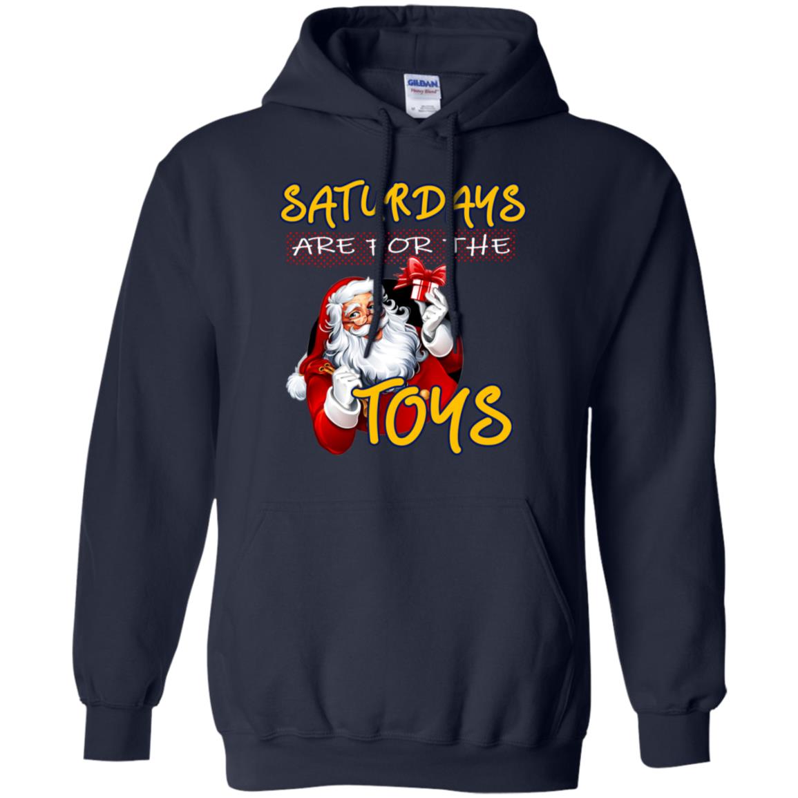 Saturdays Are For The Toys Santa X-mas Gift Shirt Navy